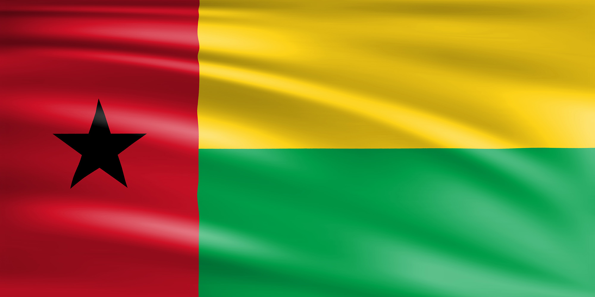 Flagge Guinea Bissau Wagrati   Flagge Guinea Bissau 2000x1000 