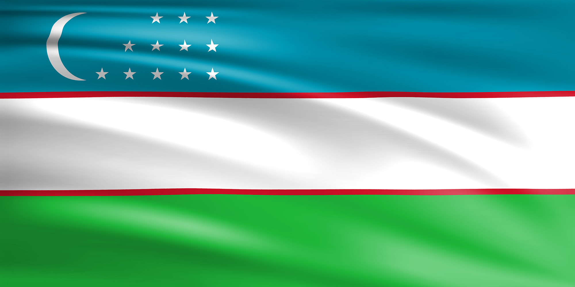Национальный флаг Узбекистана